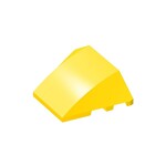 Wedge Curved 4 x 3 No Studs [Plain] #64225 - 24-Yellow