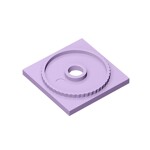 Turntable 4 x 4 Square Base Locking #61485 - 325-Lavender