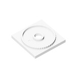 Turntable 4 x 4 Square Base Locking #61485 - 1-White