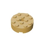 Brick Round 4 x 4 With Hole #87081 - 5-Tan