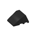 Wedge Curved 4 x 3 No Studs [Plain] #64225 - 26-Black