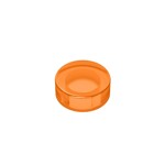 Tile Round 1 x 1 #98138  - 182-Trans-Orange