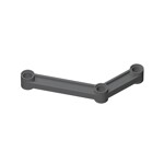 Technic Link 1 x 9 Bent (6 - 4) #64451 - 199-Dark Bluish Gray