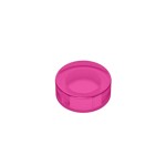 Tile Round 1 x 1 #98138  - 113-Trans-Dark Pink