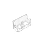 Hinge Brick 1 x 2 Base #3937 - 40-Trans-Clear