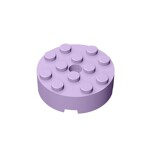 Brick Round 4 x 4 With Hole #87081 - 325-Lavender