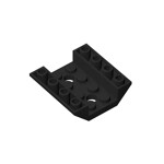 Slope Inverted 45 4 x 4 Double with 2 Holes #72454 - 26-Black