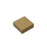 Flat Tile 1 x 1 #3070 - 138-Dark Tan