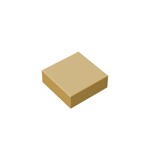 Flat Tile 1 x 1 #3070 - 5-Tan