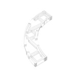 Tile 4 x 4 Curved, Macaroni #27507 - 40-Trans-Clear