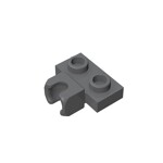 Plate, Modified 1 x 2 with Small Tow Ball Socket on 5.9mm #14704 - 199-Dark Bluish Gray