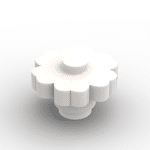 Plant, Flower 2 x 2 - Round Solid Stud #98262 - 1-White