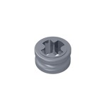 Technic Bush 1/2 Smooth with Axle Hole Semi-Reduced #32123 - 315-Flat Silver