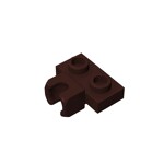 Plate, Modified 1 x 2 with Small Tow Ball Socket on 5.9mm #14704 - 308-Dark Brown