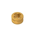 Technic Bush 1/2 Smooth with Axle Hole Semi-Reduced #32123 - 297-Pearl Gold