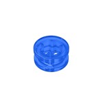 Technic Bush 1/2 Smooth with Axle Hole Semi-Reduced #32123 - 43-Trans-Dark Blue