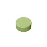 Tile Round 1 x 1 #98138  - 330-Olive Green