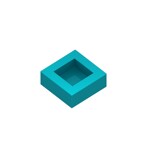 Flat Tile 1 x 1 #3070 - 107-Dark Turquoise