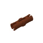 Technic Pin with Friction Ridges Lengthwise and Center Slots #2780 - 192-Reddish Brown