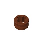 Technic Bush 1/2 Smooth with Axle Hole Semi-Reduced #32123 - 192-Reddish Brown