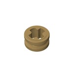 Technic Bush 1/2 Smooth with Axle Hole Semi-Reduced #32123 - 138-Dark Tan