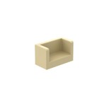 Panel 1 x 2 x 1 With Rounded Corners And 2 Sides #23969 - 5-Tan