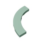 Tile 4 x 4 Curved, Macaroni #27507 - 151-Sand Green