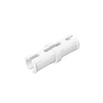 Technic Pin with Friction Ridges Lengthwise and Center Slots #2780 - 1-White