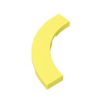 Tile 4 x 4 Curved, Macaroni #27507 - 226-Bright Light Yellow
