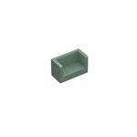 Panel 1 x 2 x 1 With Rounded Corners And 2 Sides #23969 - 151-Sand Green