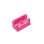 Hinge Brick 1 x 2 Base #3937 - 221-Dark Pink