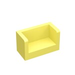 Panel 1 x 2 x 1 With Rounded Corners And 2 Sides #23969 - 226-Bright Light Yellow