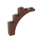 Brick Arch 1 x 5 x 4 #14395 - 192-Reddish Brown