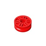 Wheel 18mm D. x 8mm With Fake Bolts And Deep Spokes With Inner Ring #13971 - 21-Red