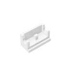 Hinge Brick 1 x 2 Base #3937 - 1-White