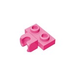 Plate, Modified 1 x 2 with Small Tow Ball Socket on 5.9mm #14704 - 221-Dark Pink