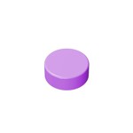 Tile Round 1 x 1 #98138  - 324-Medium Lavender