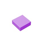 Flat Tile 1 x 1 #3070 - 324-Medium Lavender