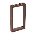 Door Frame 1 x 4 x 6 With 2 Holes On Top And Bottom #60596 - 192-Reddish Brown