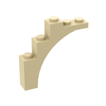 Brick Arch 1 x 5 x 4 #14395 - 5-Tan