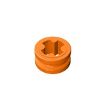 Technic Bush 1/2 Smooth with Axle Hole Semi-Reduced #32123 - 106-Orange