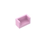 Panel 1 x 2 x 1 With Rounded Corners And 2 Sides #23969 - 222-Bright Pink