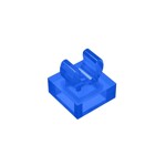 Tile Special 1 x 1 with Clip with Rounded Edges #15712 - 43-Trans-Dark Blue