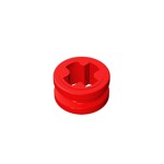 Technic Bush 1/2 Smooth with Axle Hole Semi-Reduced #32123 - 21-Red