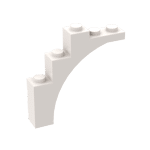 Brick Arch 1 x 5 x 4 #14395 - 1-White