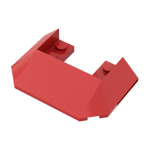 Wedge Sloped 45 6 x 4 Double / 33 Train Roof #13269 - 21-Red