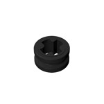 Technic Bush 1/2 Smooth with Axle Hole Semi-Reduced #32123 - 26-Black