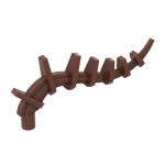 Plant / Creature Body Part, Vine / Tail / Tentacle / Bionicle Spine, Spiky #55236 - 192-Reddish Brown