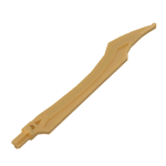 Large Figure Weapon Blade, Curved Tip #11305 - 297-Pearl Gold