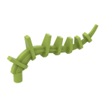 Plant / Creature Body Part, Vine / Tail / Tentacle / Bionicle Spine, Spiky #55236 - 119-Lime